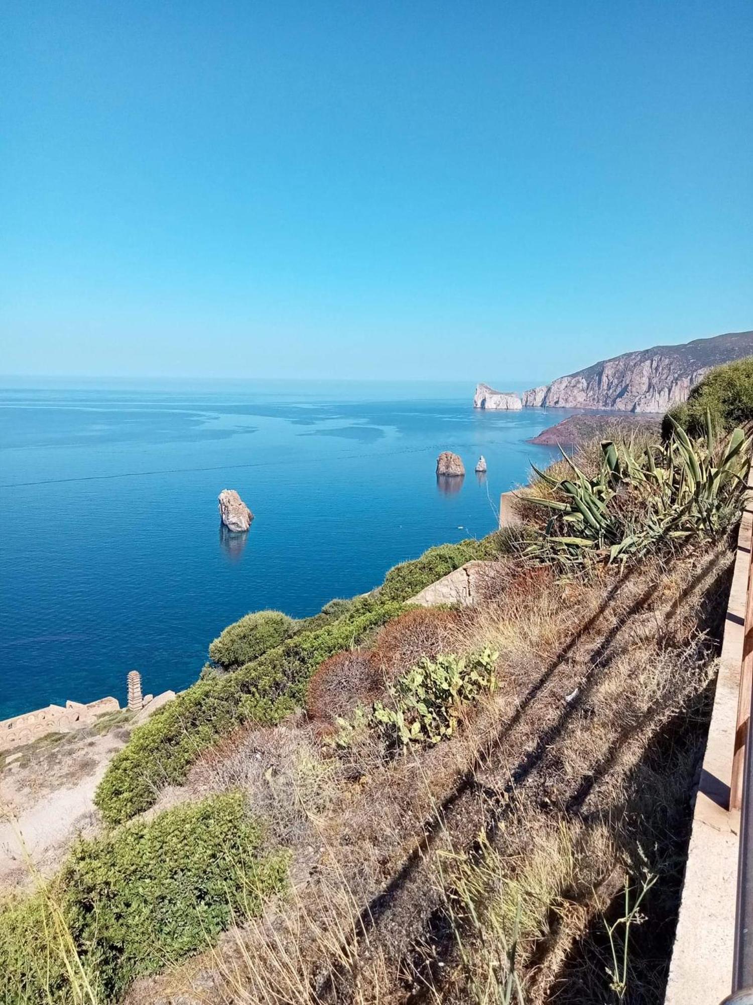 Villa La Perla E Le Conchiglie Tanca Piras Vista Mare Nebida Exterior foto